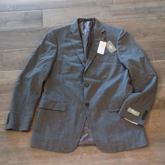 NWT Hart Schaffner Marx mens 42L New York Style Gray Sport Coat Blazer J…